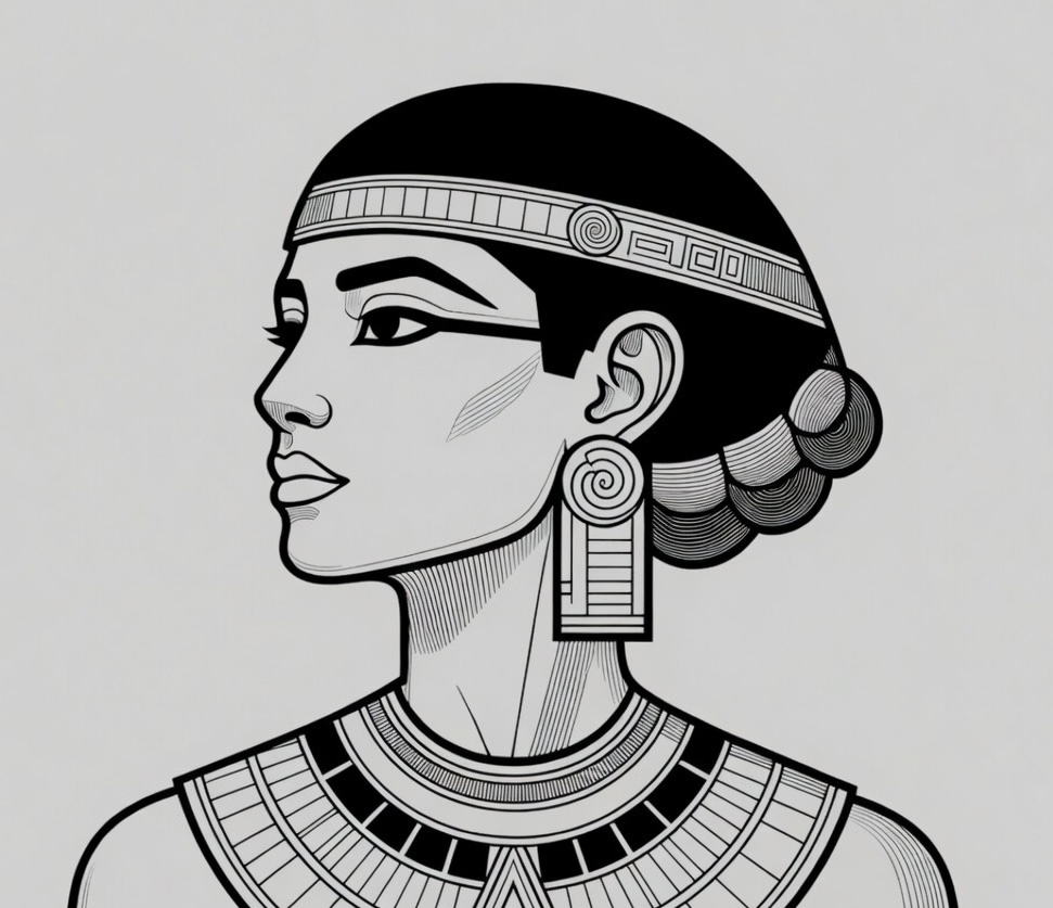 Stylized portrait — thoughtful reflection on life and destiny